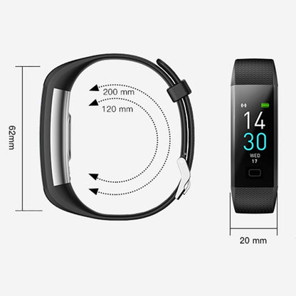 S5-4 Smart Bracelet IP68 Waterproof Heart Rate Sport Fitness Tracker Smart Watch(Black) - Smart Wristbands by buy2fix | Online Shopping UK | buy2fix