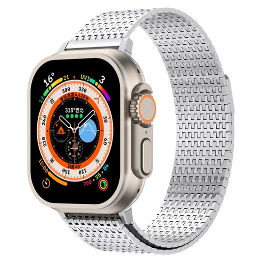 For Apple Watch Series 5 40mm Milanese Loop Magnetic Clasp Stainless Steel Watch Band(Silver) - Watch Bands by buy2fix | Online Shopping UK | buy2fix