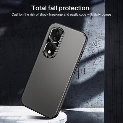 For Honor 80 R-JUST RJ-61 Electroplating Frosted TPU + PC Phone Case(Grey) - Honor Cases by R-JUST | Online Shopping UK | buy2fix