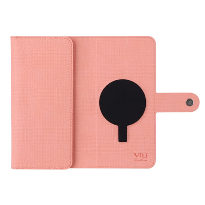 For Google Pixel 8 Pro ViLi GHA Series Shockproof MagSafe RFID Leather Attraction Horizontal Flip Phone Case(Pink) - Google Cases by ViLi | Online Shopping UK | buy2fix
