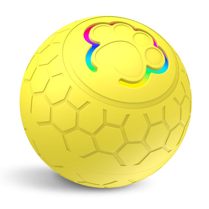 O5 Smart Pet Cat Toy Ball Luminous Yo-Yo Diameter 2.4 inches Standalone Version(Yellow) - Rubber Silicone Toys by buy2fix | Online Shopping UK | buy2fix