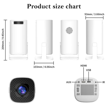 GXMO P30 Android 11 OS HD Portable WiFi Projector, Plug Type:AU Plug(White) - Mini Projector by GXMO | Online Shopping UK | buy2fix