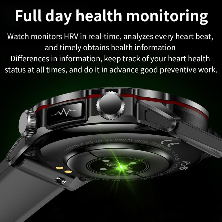 ET482 1.43 inch AMOLED Screen Sports Smart Watch Support Bluethooth Call /  ECG Function(Black Steel Band) - Smart Watches by buy2fix | Online Shopping UK | buy2fix