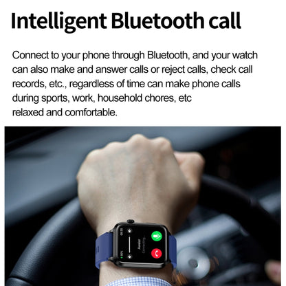 ET580 2.04 inch AMOLED Screen Sports Smart Watch Support Bluethooth Call /  ECG Function(Black Silicone Band) - Smart Watches by buy2fix | Online Shopping UK | buy2fix