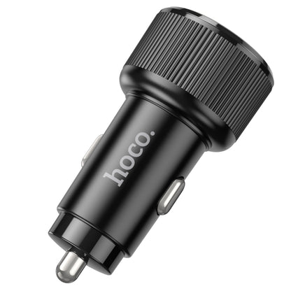 hoco NZ14A Guerrero PD20W + QC3.0 Dual-port USB Car Charger(Black) - Car Charger by hoco | Online Shopping UK | buy2fix