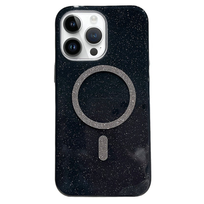 For iPhone 15 Pro Glitter MagSafe Magnetic TPU Phone Case(Black) - iPhone 15 Pro Cases by buy2fix | Online Shopping UK | buy2fix