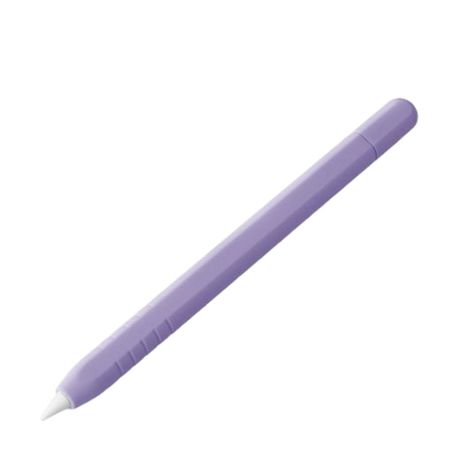 For Apple Pencil (USB-C) Solid Color Silicone Protective Case(Lavender Purple) - Pencil Accessories by buy2fix | Online Shopping UK | buy2fix