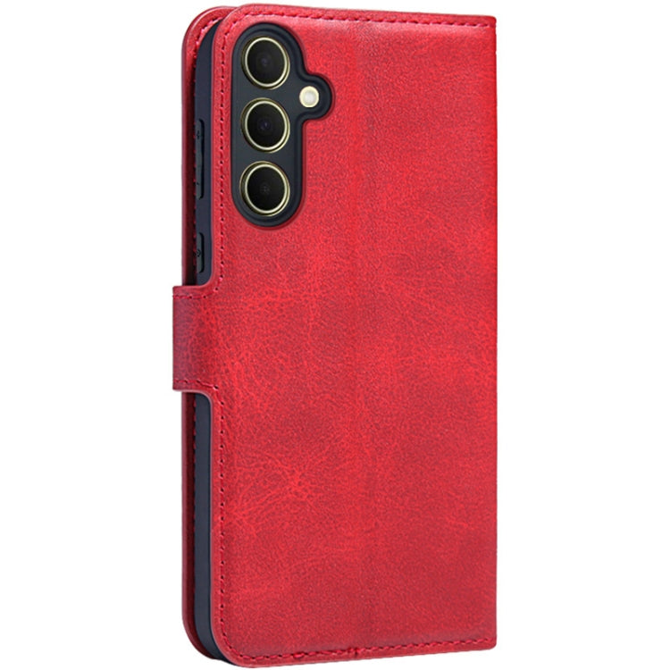 For Samsung Galaxy A55 5G IMAK Count Series Flip Leather Phone Case(Red) - Galaxy Phone Cases by imak | Online Shopping UK | buy2fix