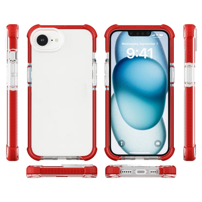 For iPhone SE 2024 Acrylic Full Coverage Shockproof Phone Case(Red) - More iPhone Cases by buy2fix | Online Shopping UK | buy2fix