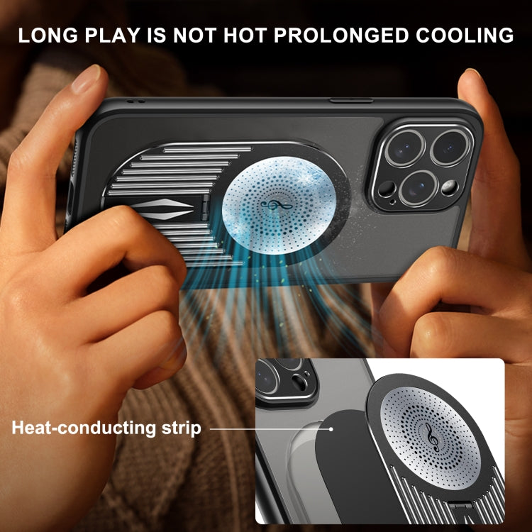 For iPhone 16 Pro Max Heat Dissipation Aromatherapy Holder Phone Case(Black) - iPhone 16 Pro Max Cases by buy2fix | Online Shopping UK | buy2fix