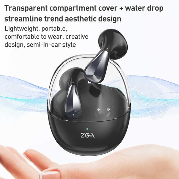 ZGA GS11 Amber True Wireless Bluetooth Earphone(Beige) - Bluetooth Earphone by ZGA | Online Shopping UK | buy2fix