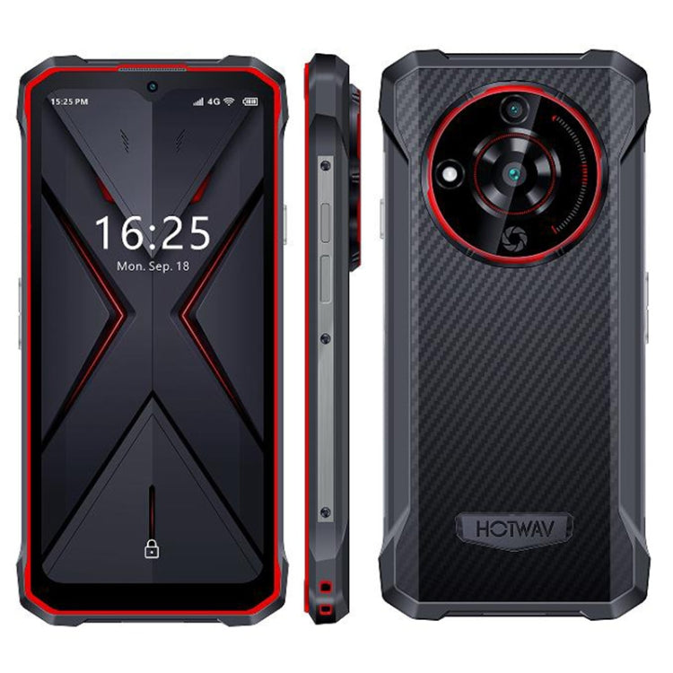 HOTWAV T7 Rugged Phone, 4GB+128GB, 6280mAh, 6.52 inch Android 13 MT8788 Octa Core, Network: 4G, OTG(Red) - Other by HOTWAV | Online Shopping UK | buy2fix