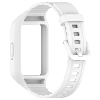 For Samsung Galaxy Fit 3 Solid Color Integrated TPU Watch Band(White) - Watch Bands by buy2fix | Online Shopping UK | buy2fix