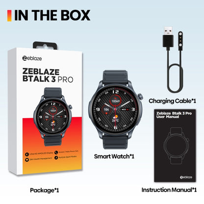 Zeblaze Btalk 3 Pro 1.43 inch BT5.2 Fitness Wellness Smart Watch, Support Bluetooth Call / Sleep / Blood Oxygen / Heart Rate / Blood Pressure Health Monitor(Green) - Smart Watches by Zeblaze | Online Shopping UK | buy2fix