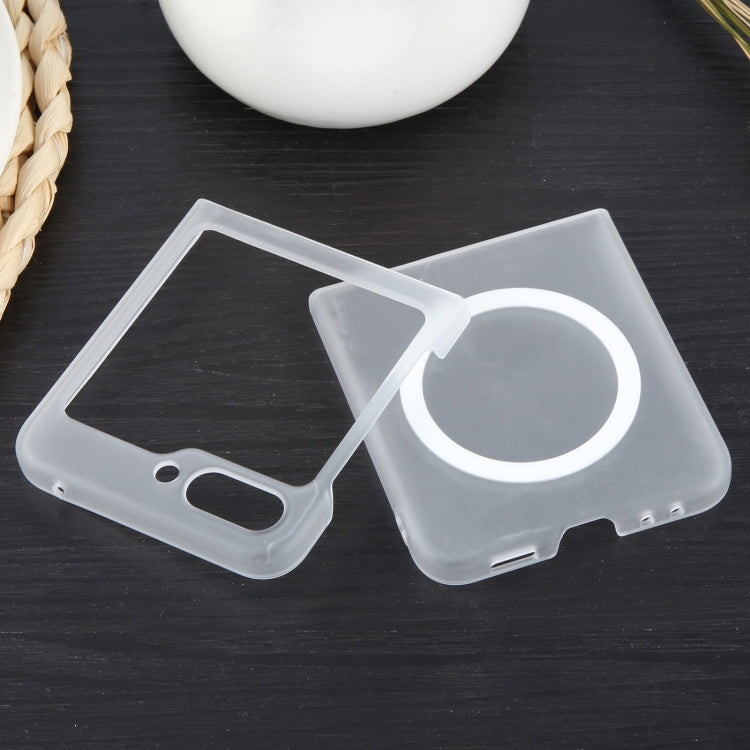 For Samsung Galaxy Z Flip5 MagSafe All-Inclusive Shockproof PC Phone Case(Transparent) - Galaxy Z Flip5 Cases by buy2fix | Online Shopping UK | buy2fix