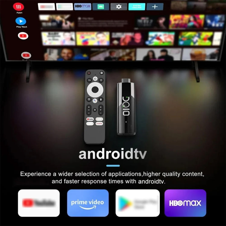 LEMFO DQ10 Allwinner H618 Quad Core ARM Cortex A53 8K HD Android TV Stick, RAM:2GB+16GB(UK Plug) - Android TV Sticks by LEMFO | Online Shopping UK | buy2fix