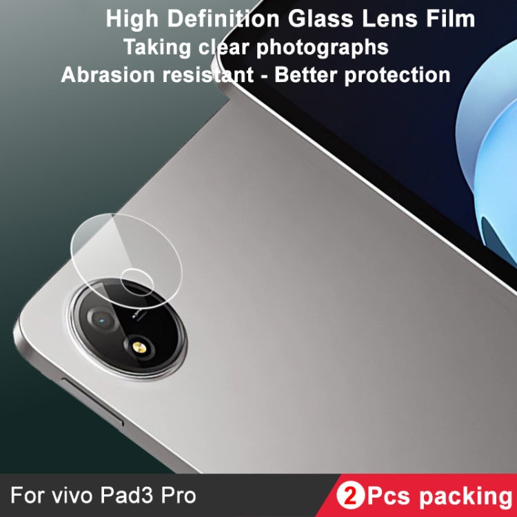 For vivo Pad3 Pro 2pcs/Set imak HD Glass Rear Camera Lens Film - For Vivo by imak | Online Shopping UK | buy2fix