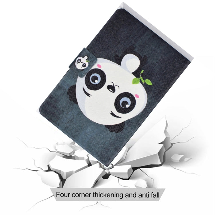 For Lenovo Tab M11 / Xiaoxin Pad 11 2024 Electric Pressed Colored Drawing Smart Leather Tablet Case(Panda) - Lenovo by buy2fix | Online Shopping UK | buy2fix