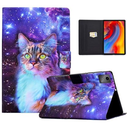 For Lenovo Tab M11 / Xiaoxin Pad 11 2024 Electric Pressed Colored Drawing Smart Leather Tablet Case(Star Cat) - Lenovo by buy2fix | Online Shopping UK | buy2fix