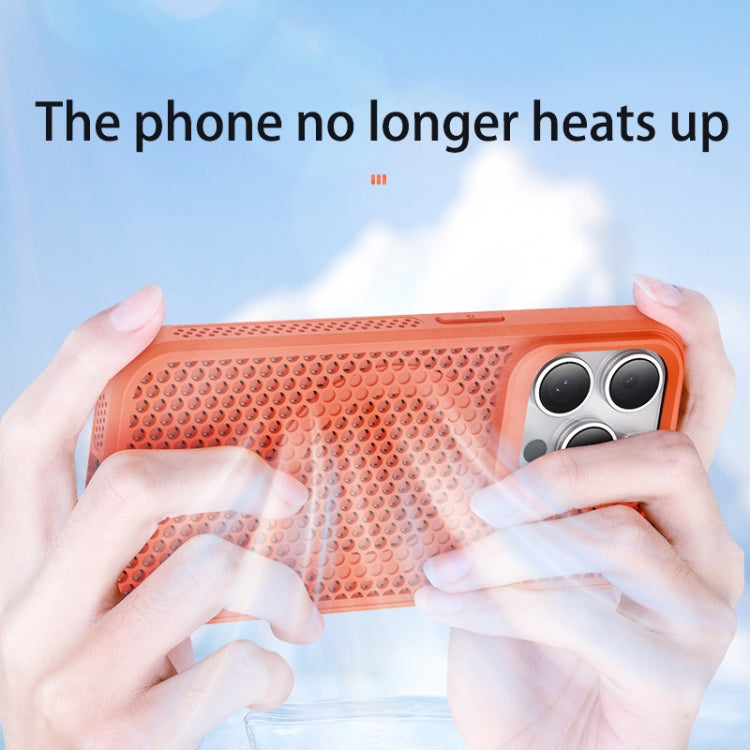 For iPhone 16 MagSafe Magnetic Heat Dissipation Phone Case(Orange) - iPhone 16 Cases by buy2fix | Online Shopping UK | buy2fix