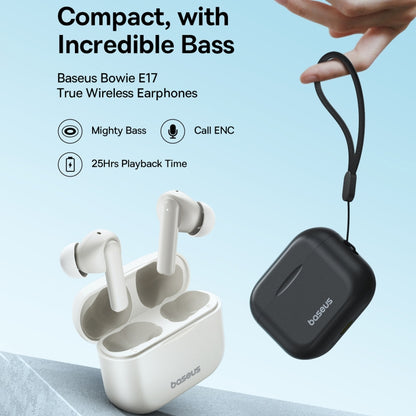 Baseus Bowie E17 True Wireless Bluetooth Earphones(Stellar White) - Bluetooth Earphone by Baseus | Online Shopping UK | buy2fix