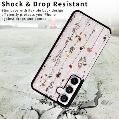 For Samsung Galaxy S23 FE 5G Printed Double Buckle RFID Anti-theft Phone Case(Dried Flower World) - Galaxy S23 FE 5G Cases by buy2fix | Online Shopping UK | buy2fix