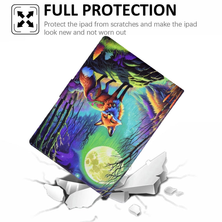 For iPad Pro 11 2024 Voltage Painted Smart Leather Tablet Case(Moonlight Fox) - iPad Pro 11 2024 Cases by buy2fix | Online Shopping UK | buy2fix