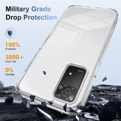 For Xiaomi Redmi Note 11 Pro/Note 12 Pro 4G 2.5mm Anti-slip Clear Acrylic Hybrid TPU Phone Case(Transparent) - Xiaomi Cases by buy2fix | Online Shopping UK | buy2fix