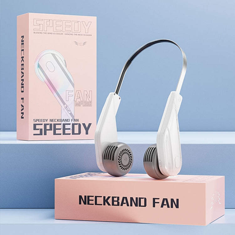 MF089 Speedy Neck Band Electric Fan(White) - Electric Fans by buy2fix | Online Shopping UK | buy2fix