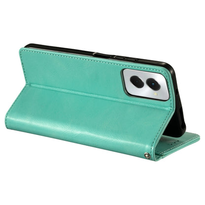 For Motorola Moto G Power 2024 Simple 6-Card Wallet Leather Phone Case(Green) - Motorola Cases by buy2fix | Online Shopping UK | buy2fix