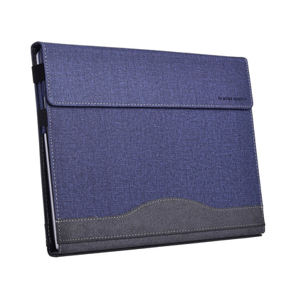 For Lenovo ThinkPad X1 Carbon Gen 9 Cloth Texture Laptop Leather Protective Case(Deep Blue) - Other by buy2fix | Online Shopping UK | buy2fix