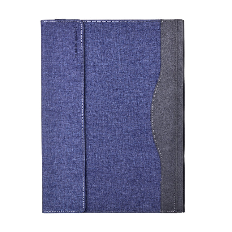 For Lenovo ThinkPad X1 Carbon 14 Gen 6 Cloth Texture Laptop Leather Protective Case(Deep Blue) - Other by buy2fix | Online Shopping UK | buy2fix