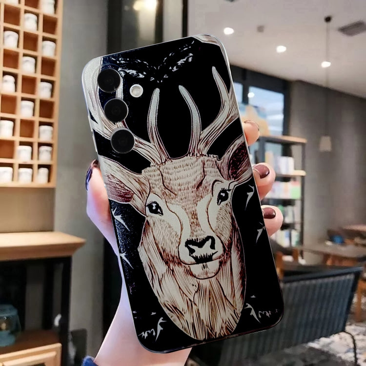 For Samsung Galaxy S24+ 5G Colored Drawing Pattern TPU Phone Case(Deer) - Galaxy S24+ 5G Cases by buy2fix | Online Shopping UK | buy2fix