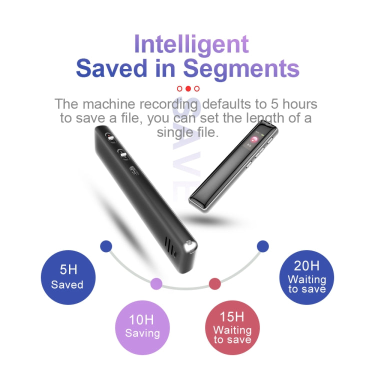 JNN Q33 HD Color Screen Stick Shape Portable Voice Recording Pen, Memory:8GB(Black) - Recording Pen by JNN | Online Shopping UK | buy2fix