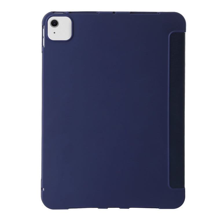 For iPad Air 13 2024 TPU Deformation Flip Leather Tablet Case with Holder(Dark Blue) - iPad Air 13 2024 Cases by buy2fix | Online Shopping UK | buy2fix