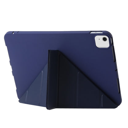 For iPad Air 13 2024 TPU Deformation Flip Leather Tablet Case with Holder(Dark Blue) - iPad Air 13 2024 Cases by buy2fix | Online Shopping UK | buy2fix