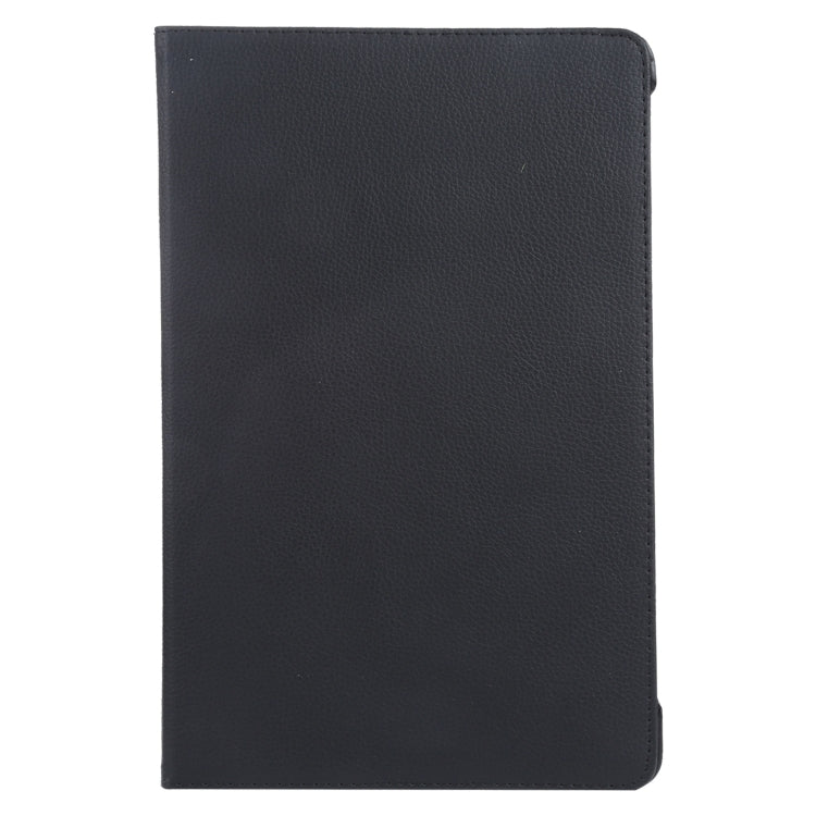 For iPad Air 11 2025 / 2024 360 Degree Rotation Litchi Texture Leather Tablet Case with Holder(Black) - More iPad Cases by buy2fix | Online Shopping UK | buy2fix