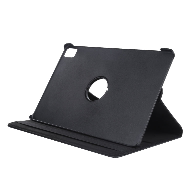 For iPad Air 11 2025 / 2024 360 Degree Rotation Litchi Texture Leather Tablet Case with Holder(Black) - More iPad Cases by buy2fix | Online Shopping UK | buy2fix