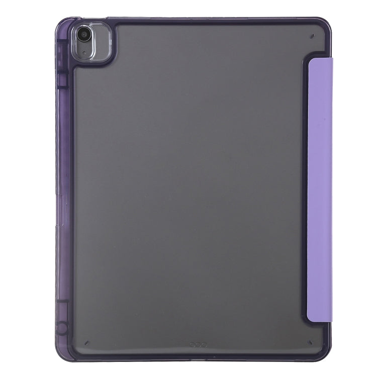 For iPad Air 13 2025 / 2024 Clear Acrylic Deformation Leather Tablet Case(Purple) - iPad Air 13 2025 / 2024 Cases by buy2fix | Online Shopping UK | buy2fix