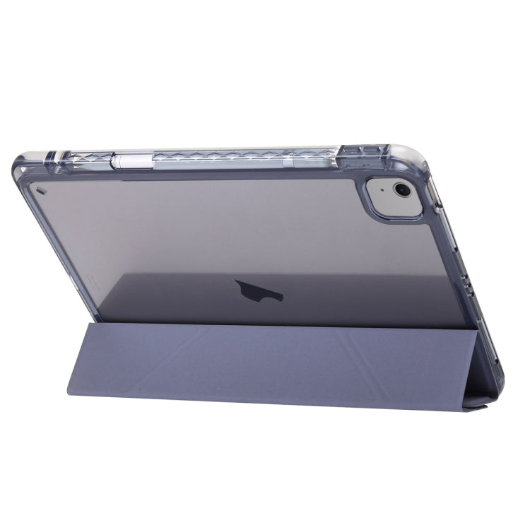 For iPad Air 13 2024 Clear Acrylic Deformation Leather Tablet Case(Ice Blue) - iPad Air 13 2024 Cases by buy2fix | Online Shopping UK | buy2fix