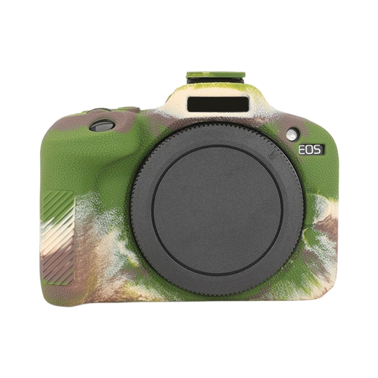 For Canon EOS R100 Litchi Texture Soft Silicone Protective Case(Camouflage) - Protective Case by buy2fix | Online Shopping UK | buy2fix