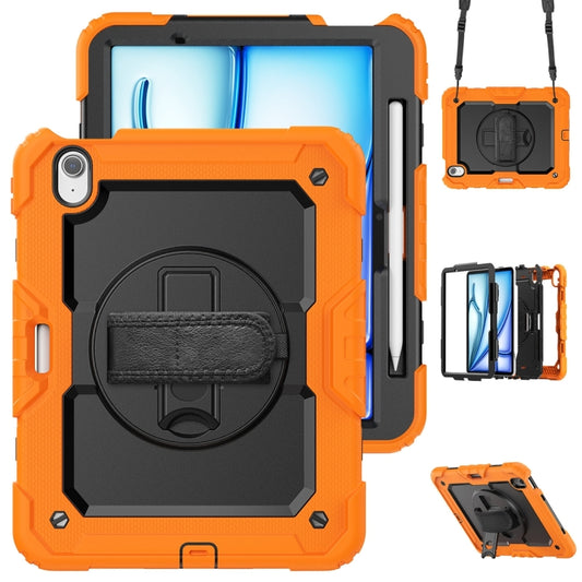 For iPad Air 11 2024 Silicone + PC Tablet Protective Case(Orange+Black) - iPad Air 11 2024 Cases by buy2fix | Online Shopping UK | buy2fix