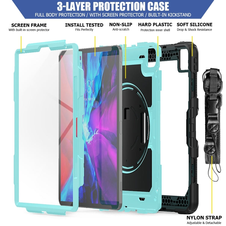 For iPad Pro 13 2024 Silicone + PC Tablet Protective Case(Light Blue+Black) - iPad Pro 13 2024 Cases by buy2fix | Online Shopping UK | buy2fix