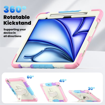 For iPad Air 13 2024 / Air 13 2025 Silicone Hybrid PC Tablet Protective Case(Rainbow Pink) - iPad Air 13 2025 / 2024 Cases by buy2fix | Online Shopping UK | buy2fix