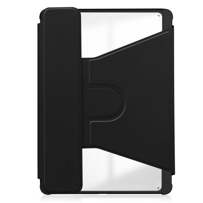 For iPad Pro 11 2024 Transparent Rotation Smart Leather Tablet Case with Keyboard(Black) - iPad Pro 11 2024 Cases by buy2fix | Online Shopping UK | buy2fix