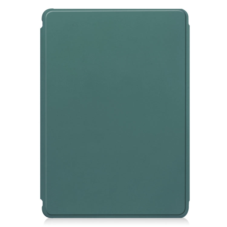 For iPad Pro 11 2024 Transparent Rotation Smart Leather Tablet Case(Dark Green) - iPad Pro 11 2024 Cases by buy2fix | Online Shopping UK | buy2fix