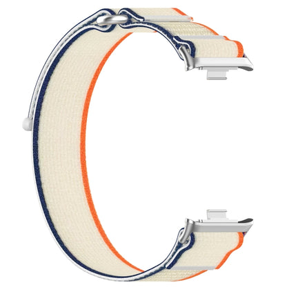 For Xiaomi Band 8 Pro / Redmi Watch 4 Loop Nylon Watch Band(Beige Orange) - Watch Bands by buy2fix | Online Shopping UK | buy2fix