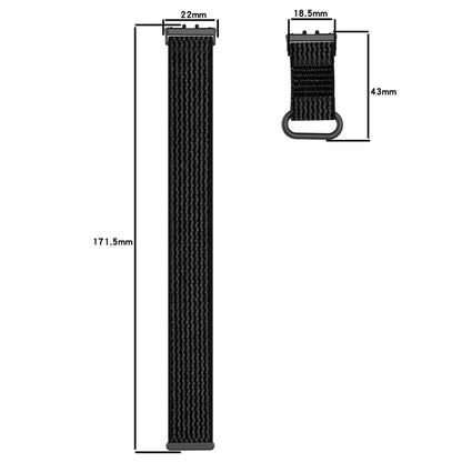 For Samsung Galaxy Fit 3 Loop Nylon Watch Band(Green Grey) - Watch Bands by buy2fix | Online Shopping UK | buy2fix