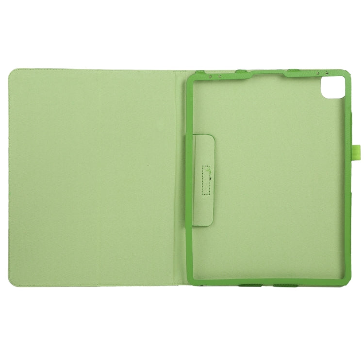 For iPad Pro 11 2024 Litchi Texture Solid Color Leather Tablet Case(Green) - iPad Pro 11 2024 Cases by buy2fix | Online Shopping UK | buy2fix