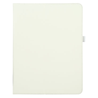 For iPad Pro 11 2024 Litchi Texture Solid Color Leather Tablet Case(White) - iPad Pro 11 2024 Cases by buy2fix | Online Shopping UK | buy2fix